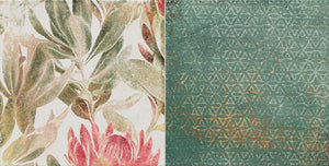 Margot Flower B 30.8x60.8 декоративен кафяво-зелен цветен плочки дизайн за баня от онлайн магазин за обзавеждане KERANOVA