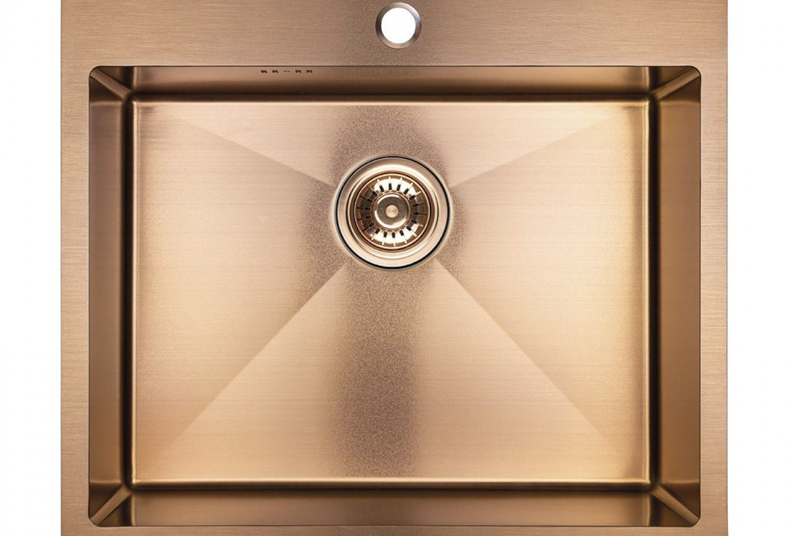 Стоманена мивка за кухня Marmara 59х51 см. - 2 цвята. медно покритие, неръждаема стомана 304, за шкаф 60 см - KERANOVA онлайн магазин