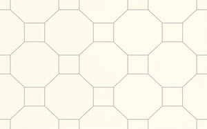 Martinika White Decor 25x40 бял декоративен плот с осмоъгълни мотиви за баня от онлайн магазин KERANOVA
