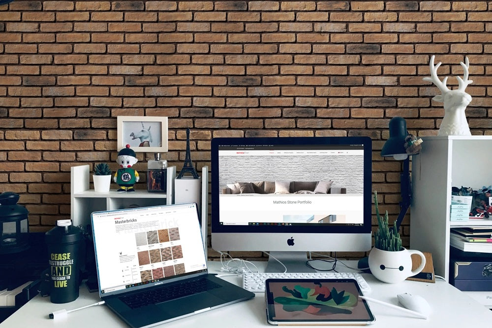 Masterbrick - 13 цвята декоративни изкуствени тухли за облицовка на стени в онлайн магазин KERANOVA