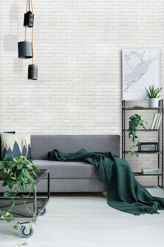 Masterbrick - 13 цвята бяла декоративна тухлена облицовка в модерен хол, онлайн магазин KERANOVA