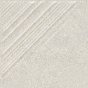 Memories Grey STR MAT 19.8x19.8 плочка сива матова с фина текстура и диагонални релефни линии за баня - онлайн магазин KERANOVA