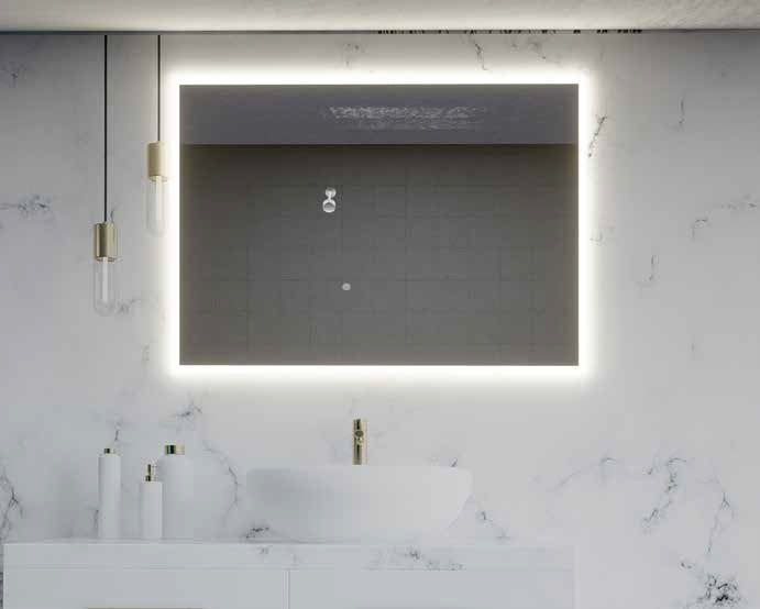 Огледало с осветление Miletos 80х60 см. – LED огледало 4500K IP44 за баня, онлайн магазин за обзавеждане за бани KERANOVA