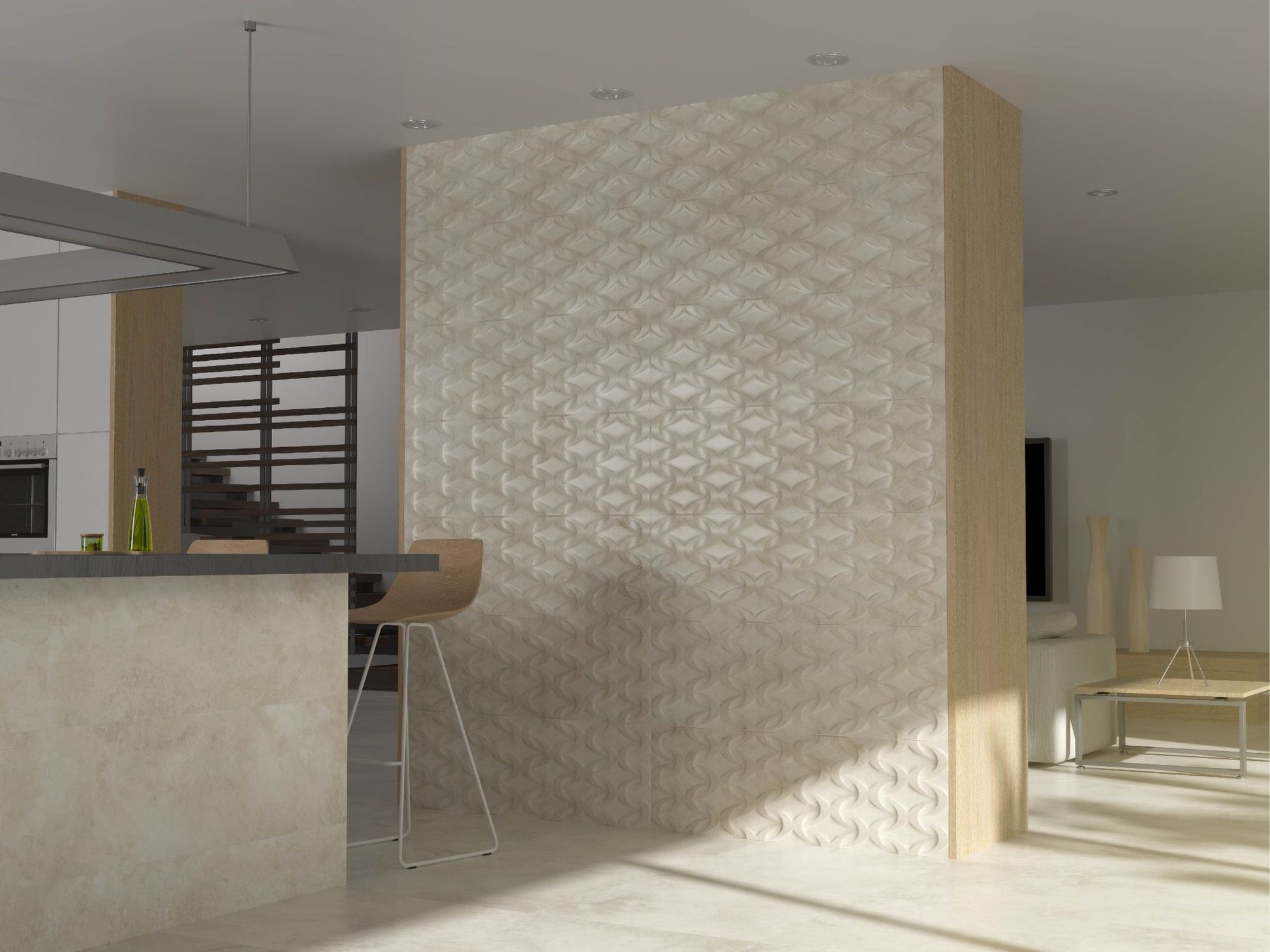 Marbeline  40x120 - Newker плочки за баня с мраморен ефект в светъл интериор за онлайн магазин KERANOVA