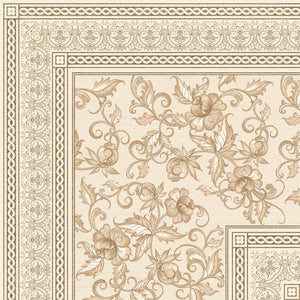 Mure Corner 45x45 декоративен ъглов бордюр с флорални орнаменти за баня - онлайн магазин за обзавеждане KERANOVA