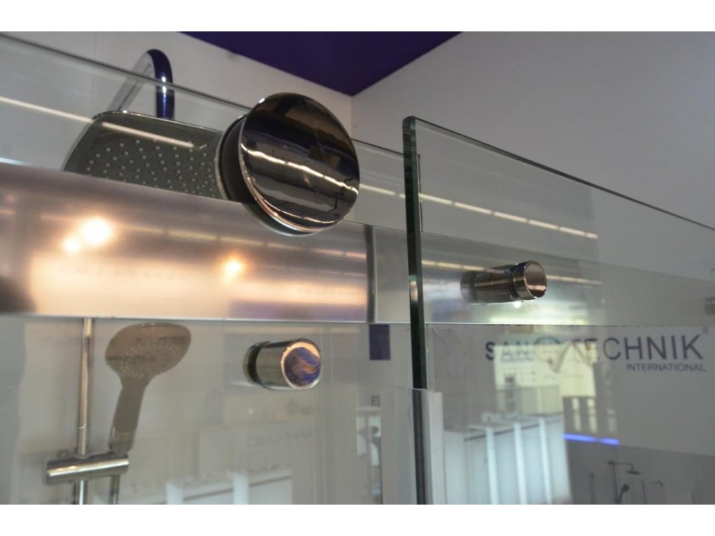 Кабина Saphir - 90x140 см. асиметрична душ кабина с 8 мм закалено стъкло, магнитен уплътнител и алуминиев профил - KERANOVA онлайн магазин