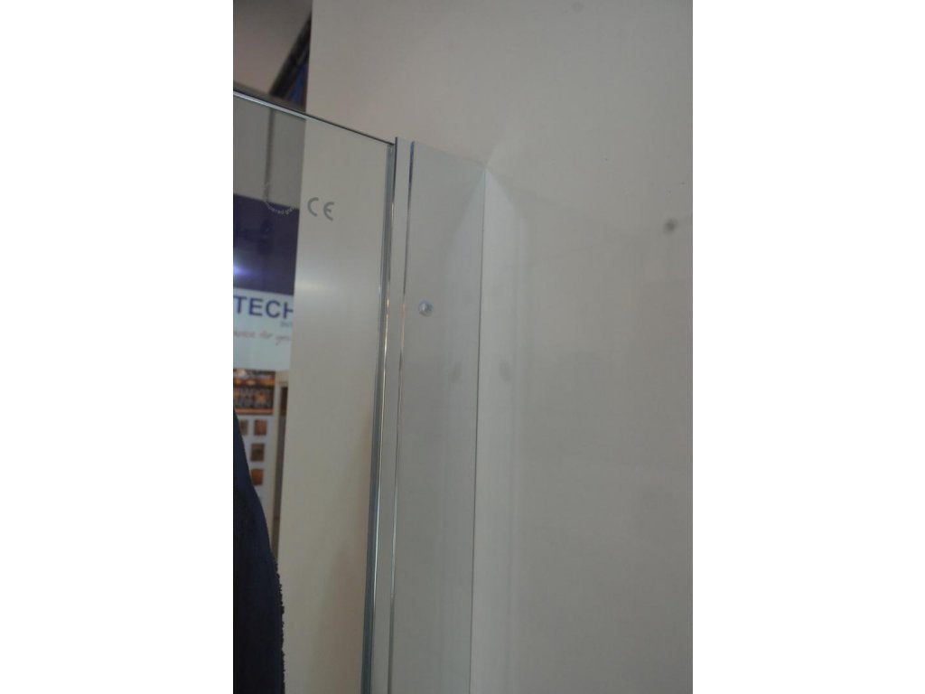 Кабина Saphir - 90x140 см. асиметрична душ кабина 8 мм закалено стъкло, магнитен уплътнител, алуминиев профил - KERANOVA онлайн магазин