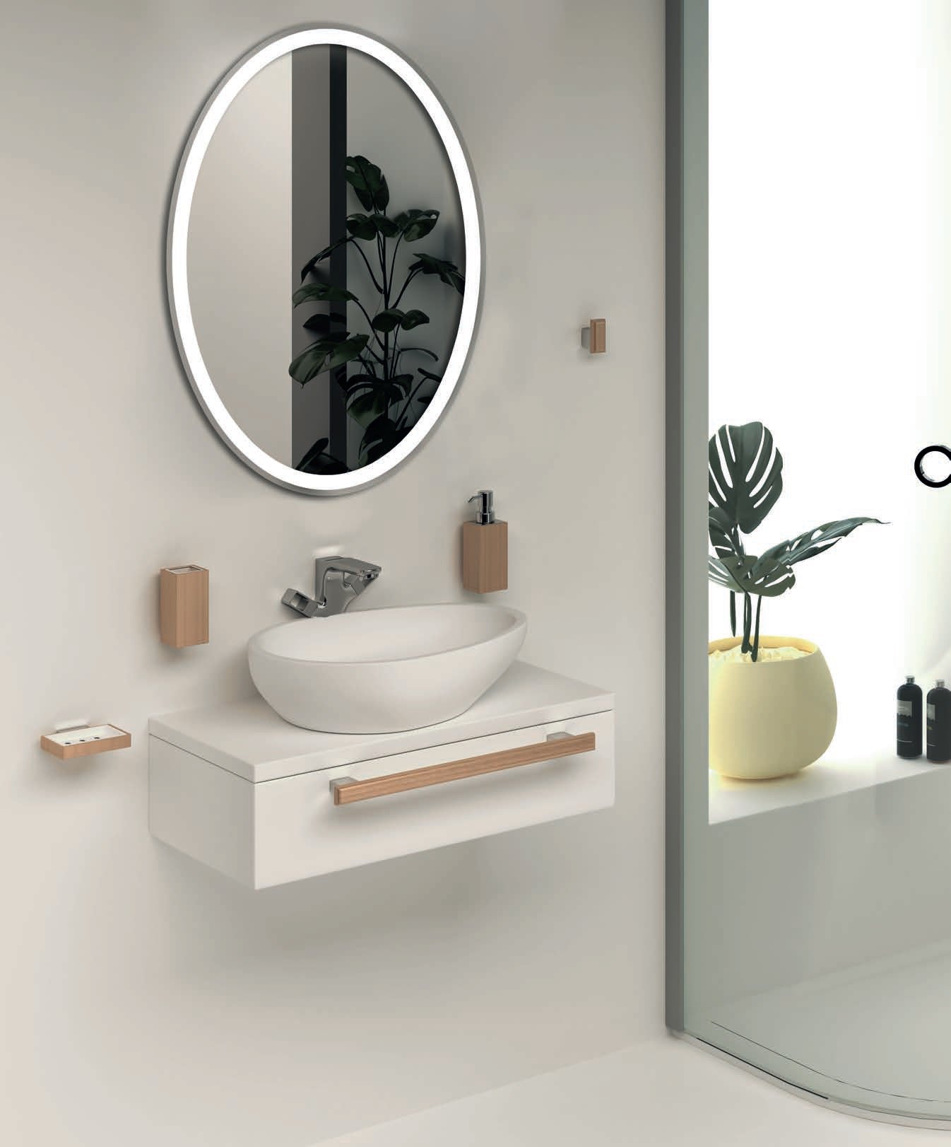 Серия Natura 1900 - естествено дърво дървени аксесоари за баня в онлайн магазин за обзавеждане за бани KERANOVA