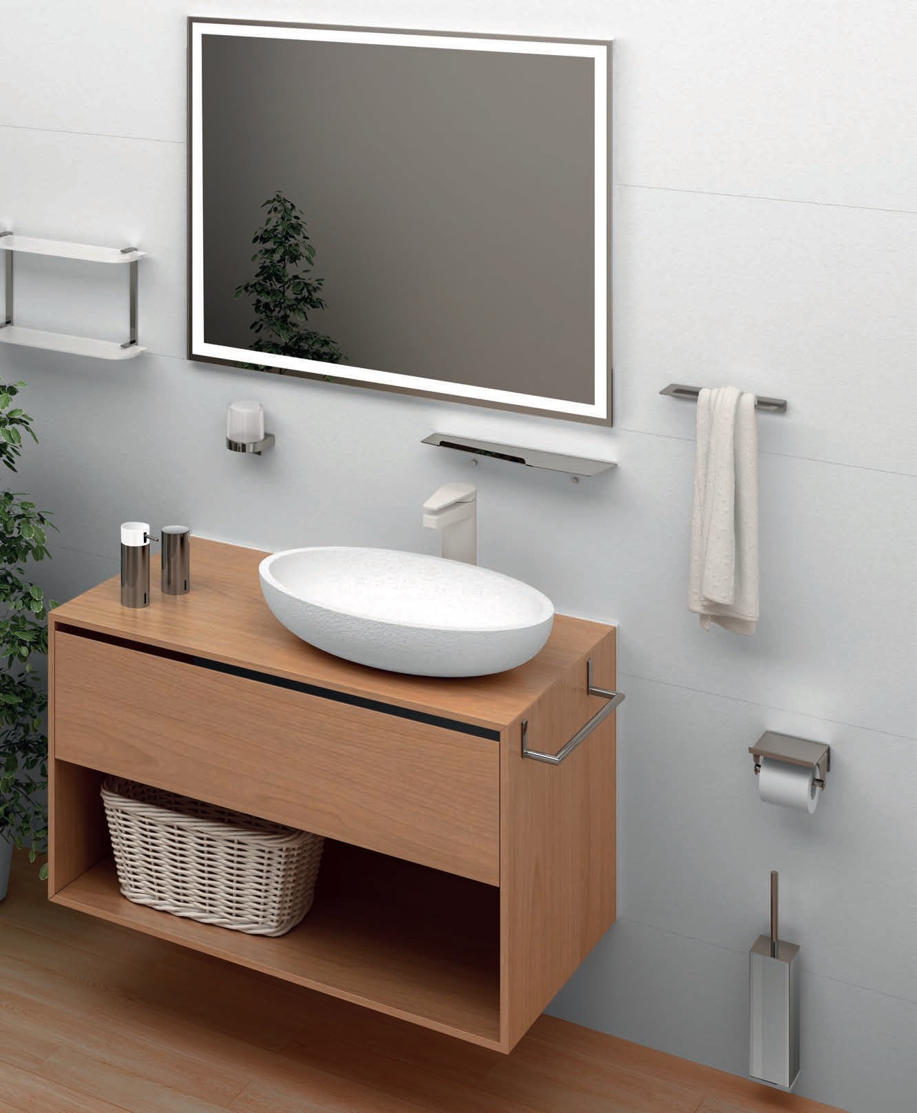 Серия Nicole 2200 - Chrome луксозни аксесоари за баня от Испания в онлайн магазин за обзавеждане за бани KERANOVA