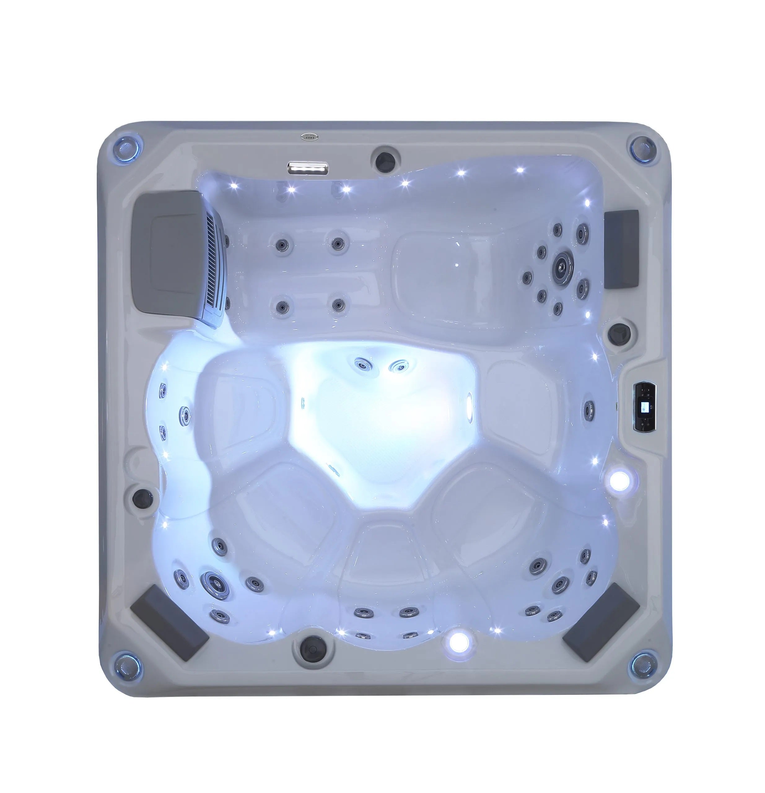 Oasis River 200x200 см. бяло джакузи 6 места с LED осветление за семейна релаксация - онлайн магазин KERANOVA