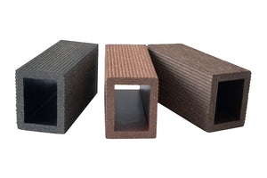 Стълб P48x38 - текстуриран правоъгълен стълб за бани от KERANOVA, три цвята и профил с кухо централно пространство