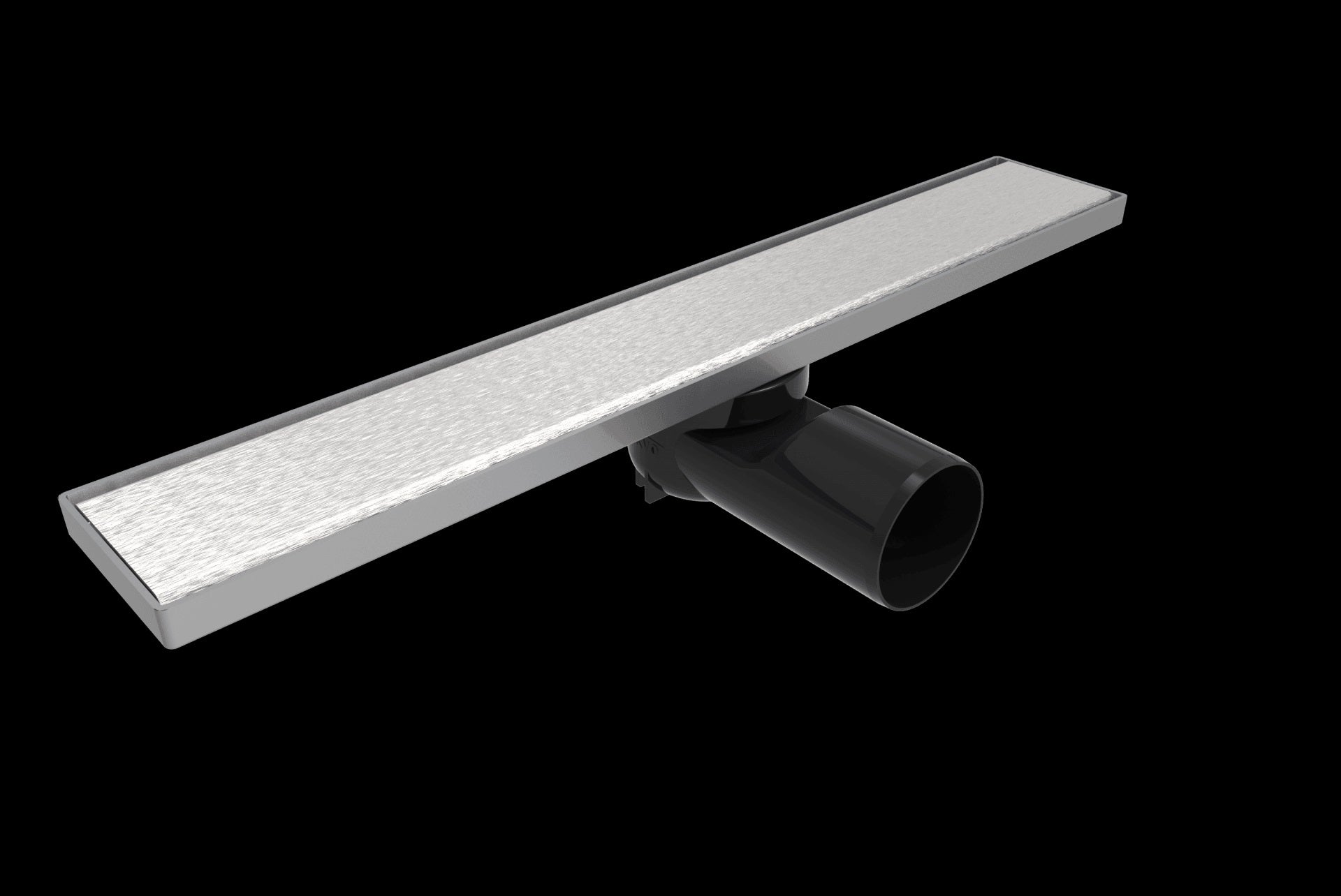 Линеен сифон PB 40 и 60 см. – линеен душ канал с пластмасово тяло, неръждаема стоманена решетка и страничен изход Ф50 за баня KERANOVA