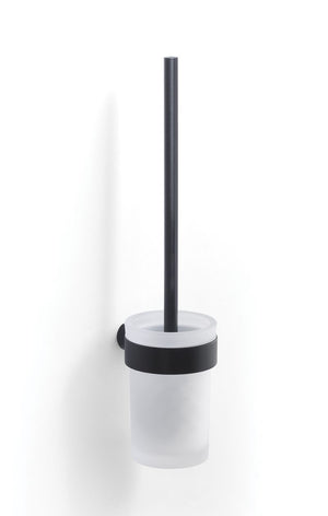 PI33-03-14 стенна четка за баня от онлайн магазин KERANOVA, матово стъкло и черен държач