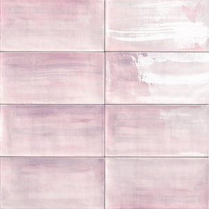 Alt Tag: AQUAREL PINK 15x30 розови керамични плочки с акварелен ефект за баня от онлайн магазин KERANOVA
