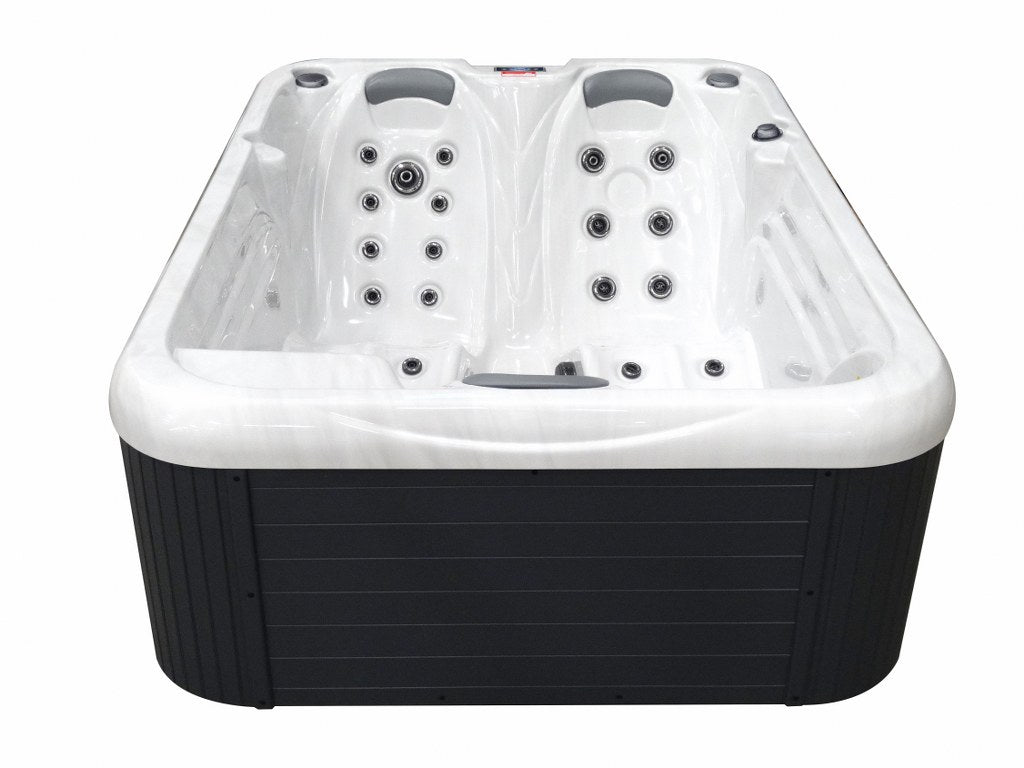 Plug and Play 4 216x160 см. бяла градинска вана-джакузи с два лежанки и хидро-джетове за онлайн магазин KERANOVA