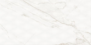 PS804 WHITE GLOSSY DIAMOND STRUCTURE 29.8x59.8 бял гланцов керамичен плочка с мраморен ефект за онлайн магазин KERANOVA
