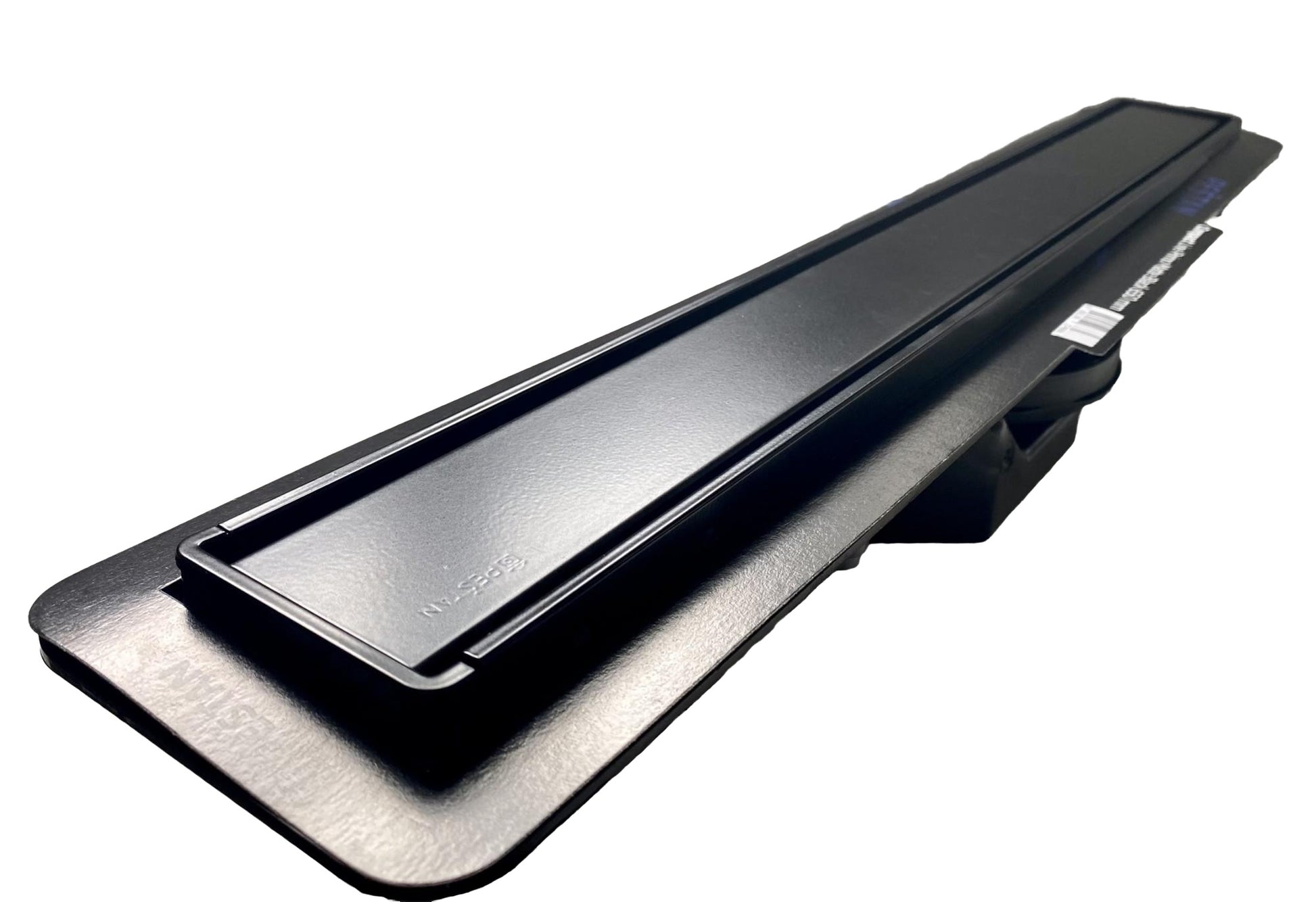 Confluo Primo Compact Line - черен мат - Pestan дизайнерски линеен сифон 2в1 за онлайн магазин KERANOVA