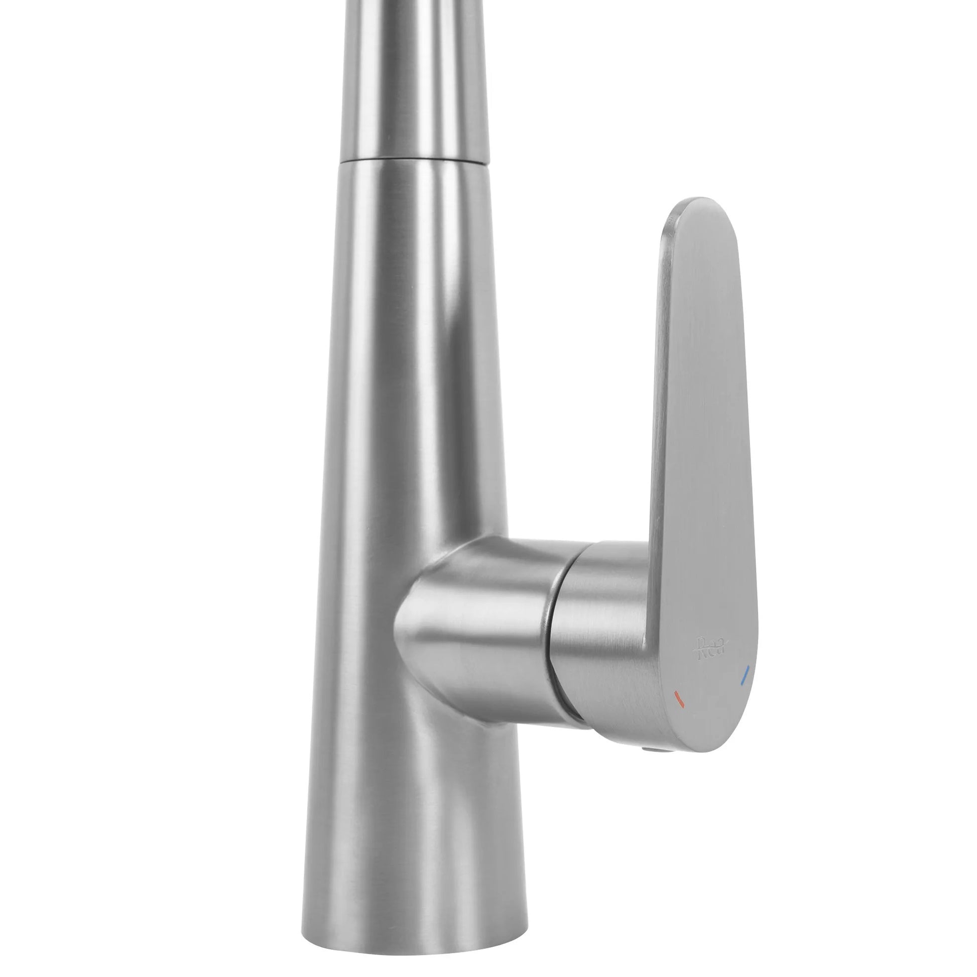 Кухненски смесител Ross Brush Nickel Inox с изтеглящ накрайник и сатенирано PVD покритие - онлайн магазин за обзавеждане за бани KERANOVA