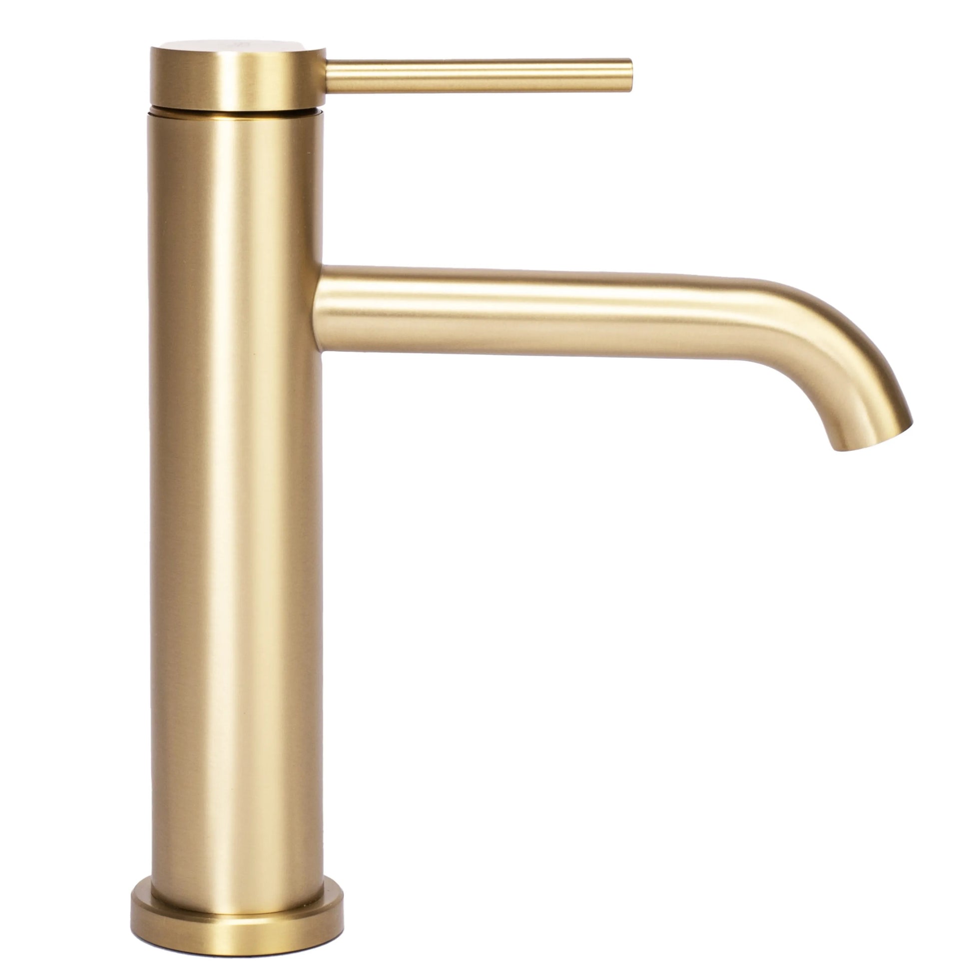 Смесител Rea Clif Gold Brush - матирано злато - матиран златен смесител за мивка, модерен дизайн, PVD покритие (KERANOVA онлайн магазин)