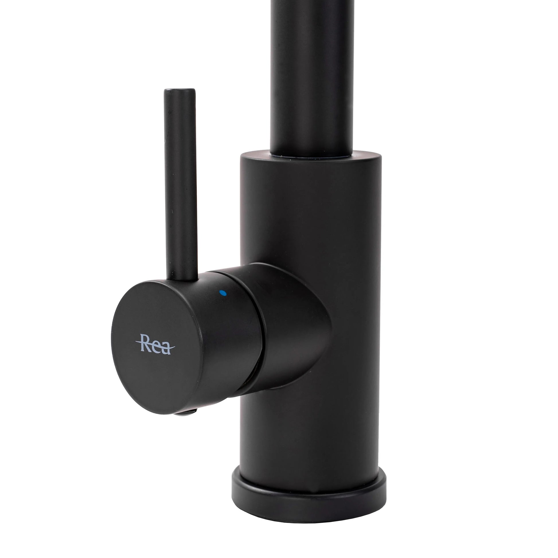 Кухненски смесител Troy Black черен мат едноръкохватков с изтеглящ накрайник, керамичен механизъм, аератор - онлайн магазин KERANOVA