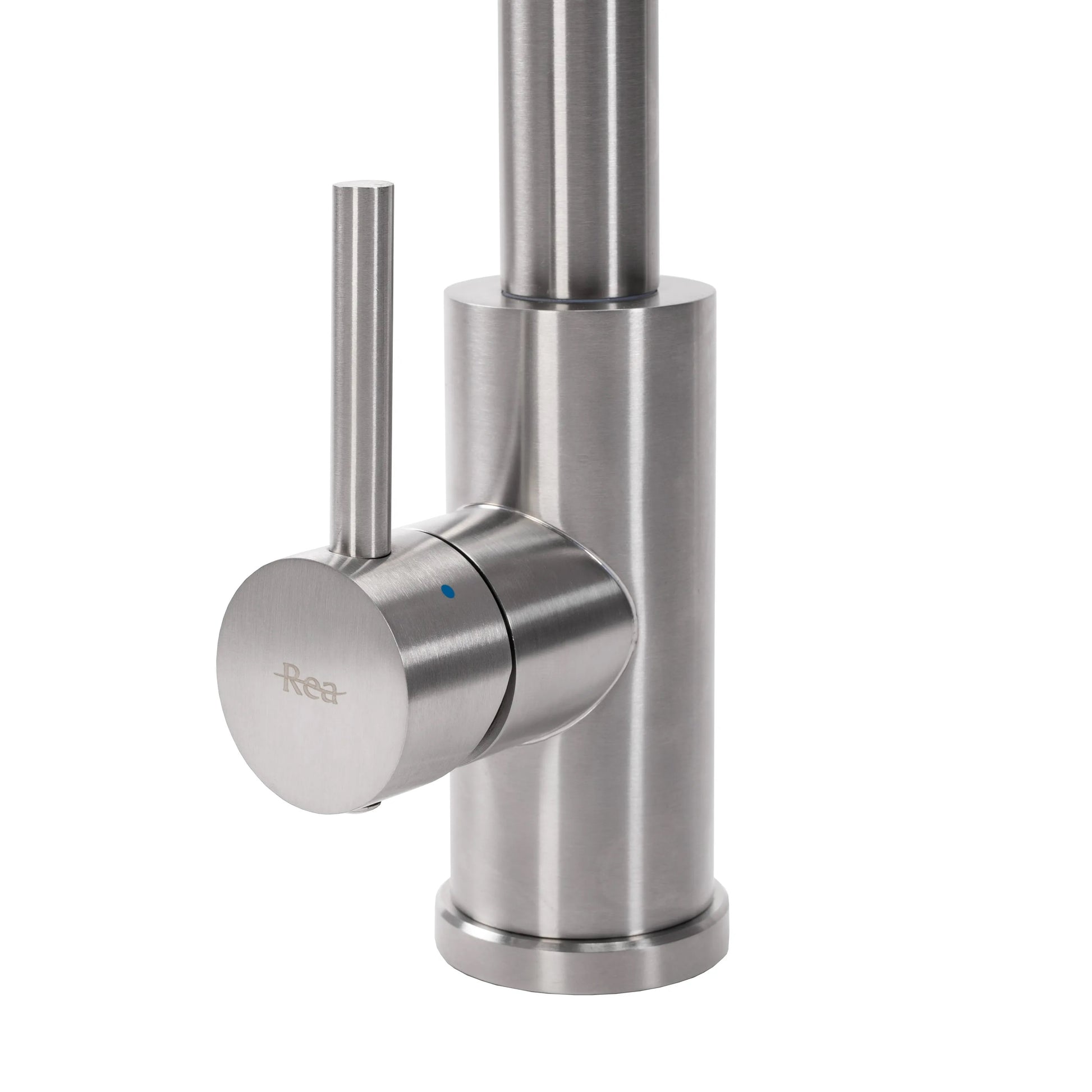 Кухненски смесител Troy Brush Steel - сатенен PVD едноръкохватков смесител с изтеглящ накрайник, 5 г. гаранция - KERANOVA онлайн магазин