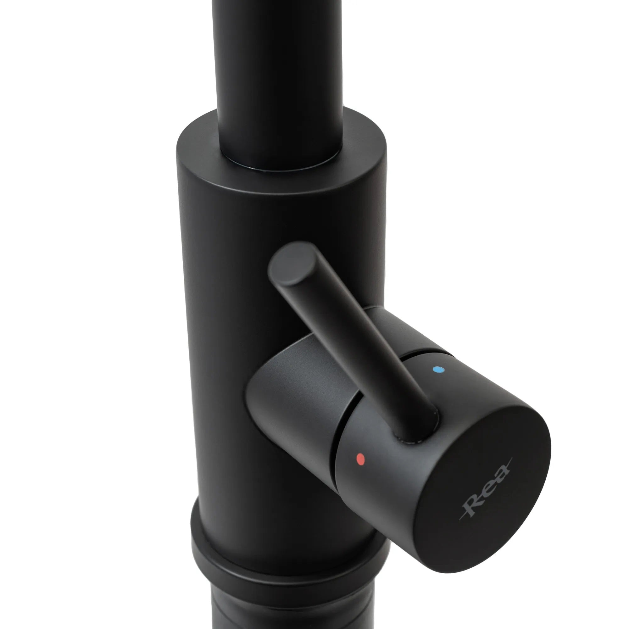 Кухненски смесител Fresh Black едноръкохватков матов черен смесител REA с изтеглящ душ и аератор за онлайн магазин KERANOVA