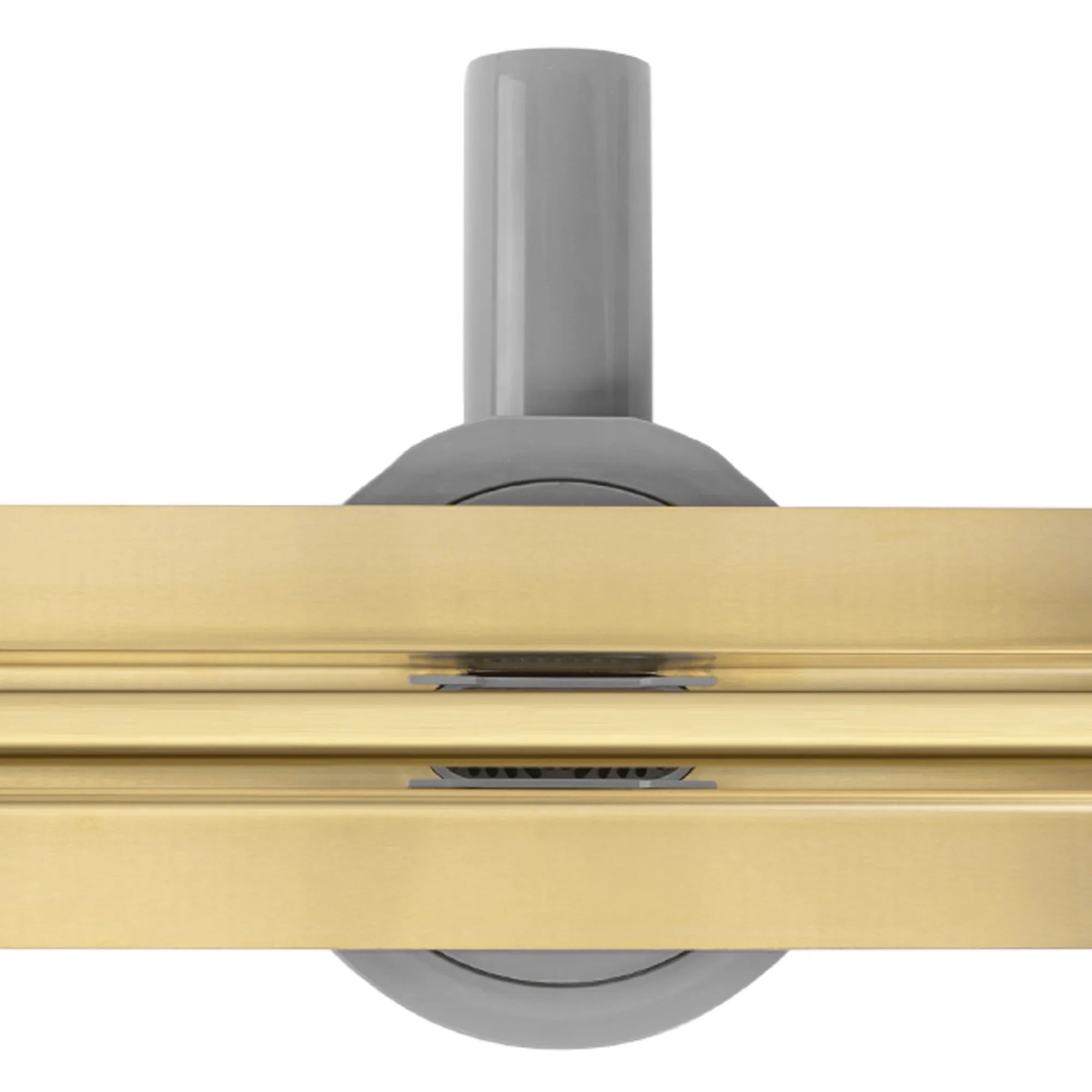 Neox Slim Pro Brush Gold 60,70,80,90 и 100 см. - матирано злато - линеен сифон за баня от KERANOVA, инсталационна височина 5.5 см