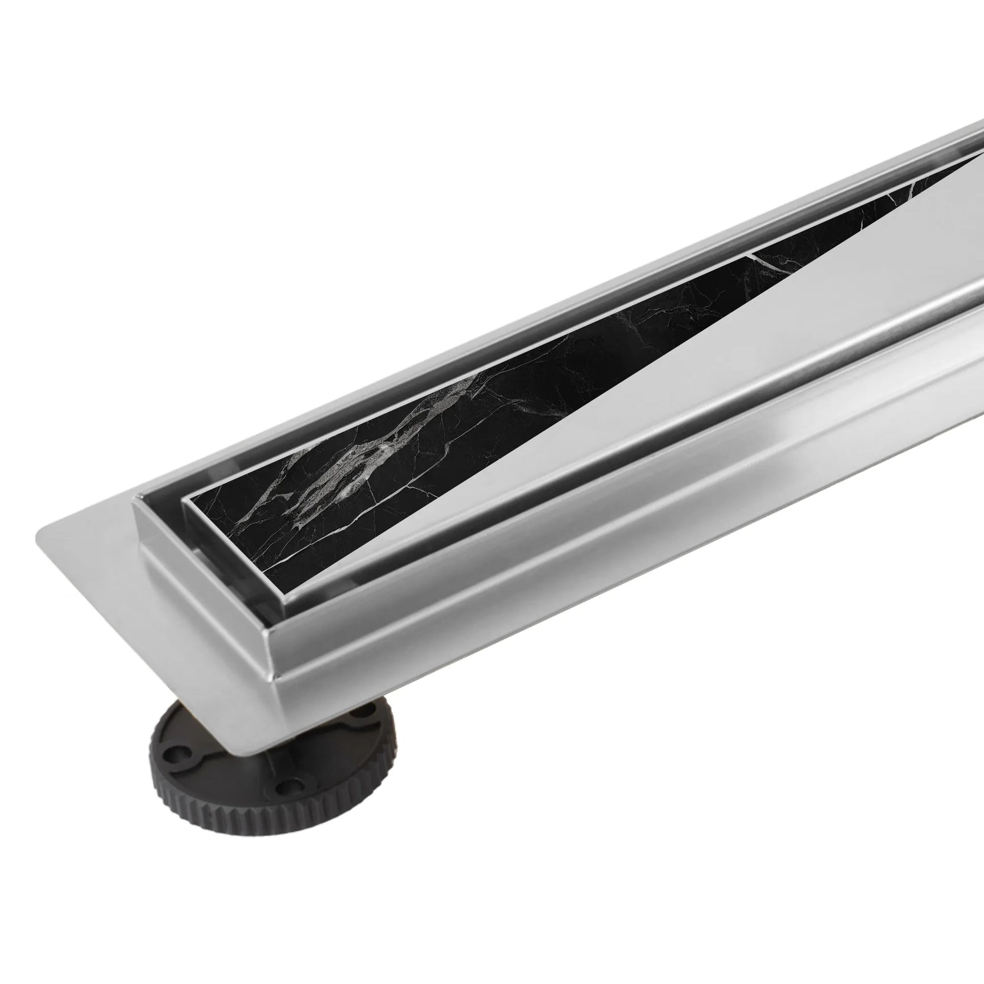 Neox Pro за плочка или плътна решетка 50,60,70,80,90 и 100 см. линеен сифон Rea Nickel Brush за баня, онлайн магазин KERANOVA