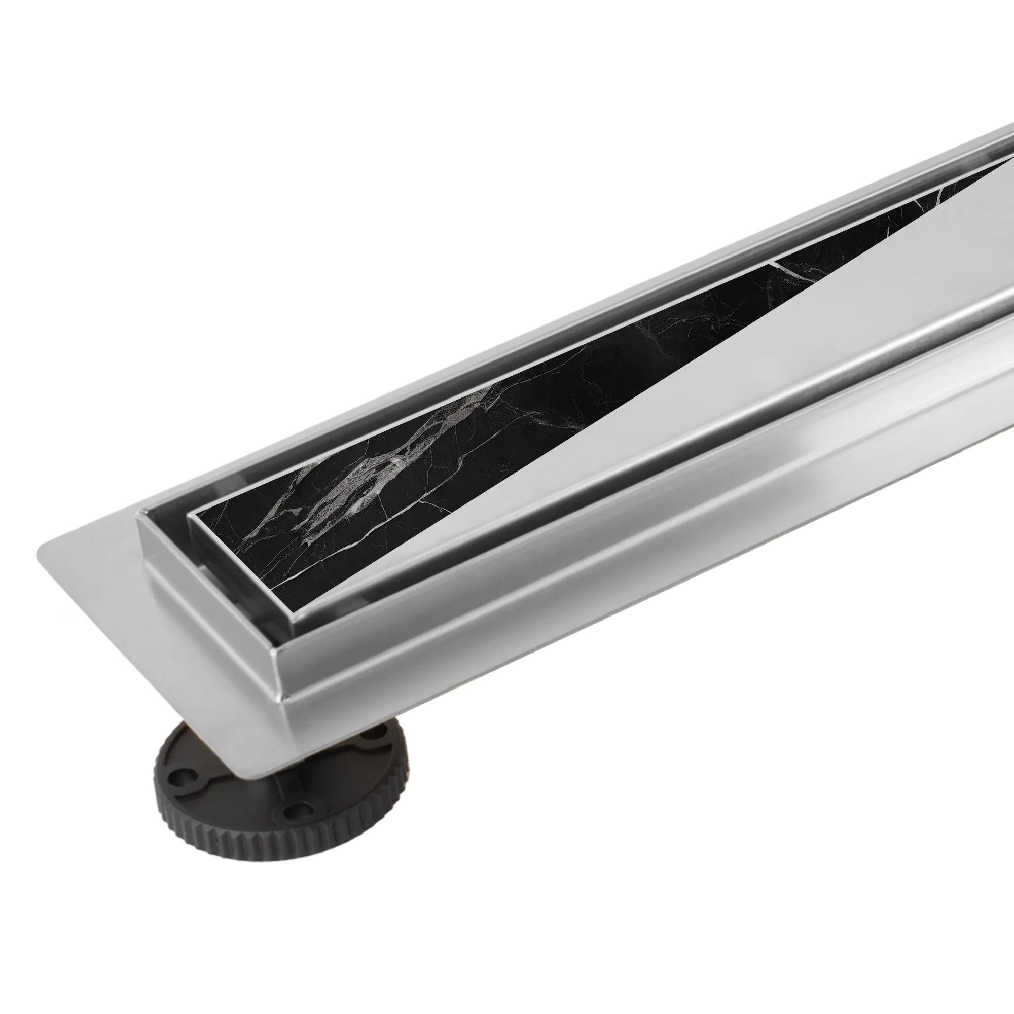 Neox Pro за плочка или плътна решетка 50,60,70,80,90 и 100 см. линеен сифон Rea Nickel Brush за баня, онлайн магазин KERANOVA