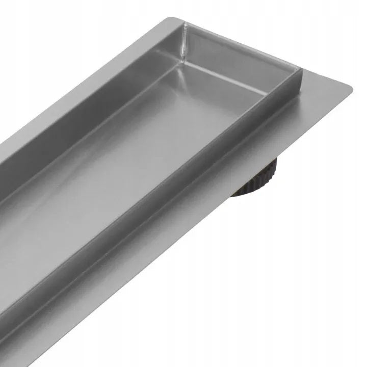 Neox Pro за плочка или плътна решетка 50,60,70,80,90 и 100 см. линеен сифон Rea Neox Pro Nickel Brush за баня, онлайн магазин KERANOVA