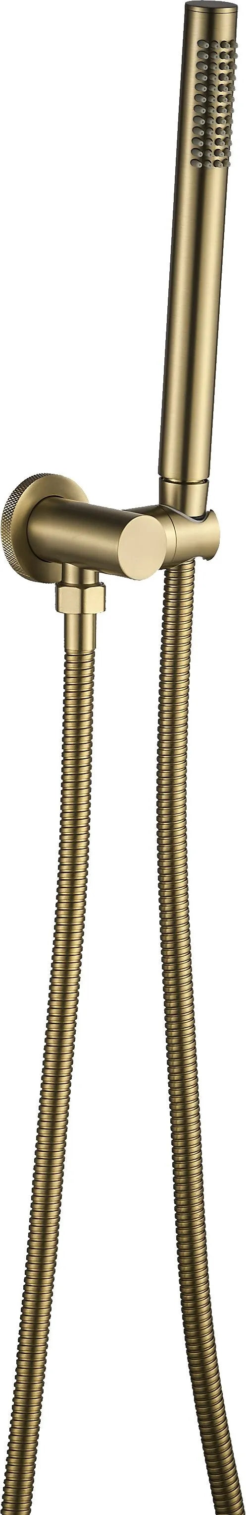 Вградена душ система Lungo Grip Brushed Gold Box - REA ръчен душ златен мат за онлайн магазин KERANOVA