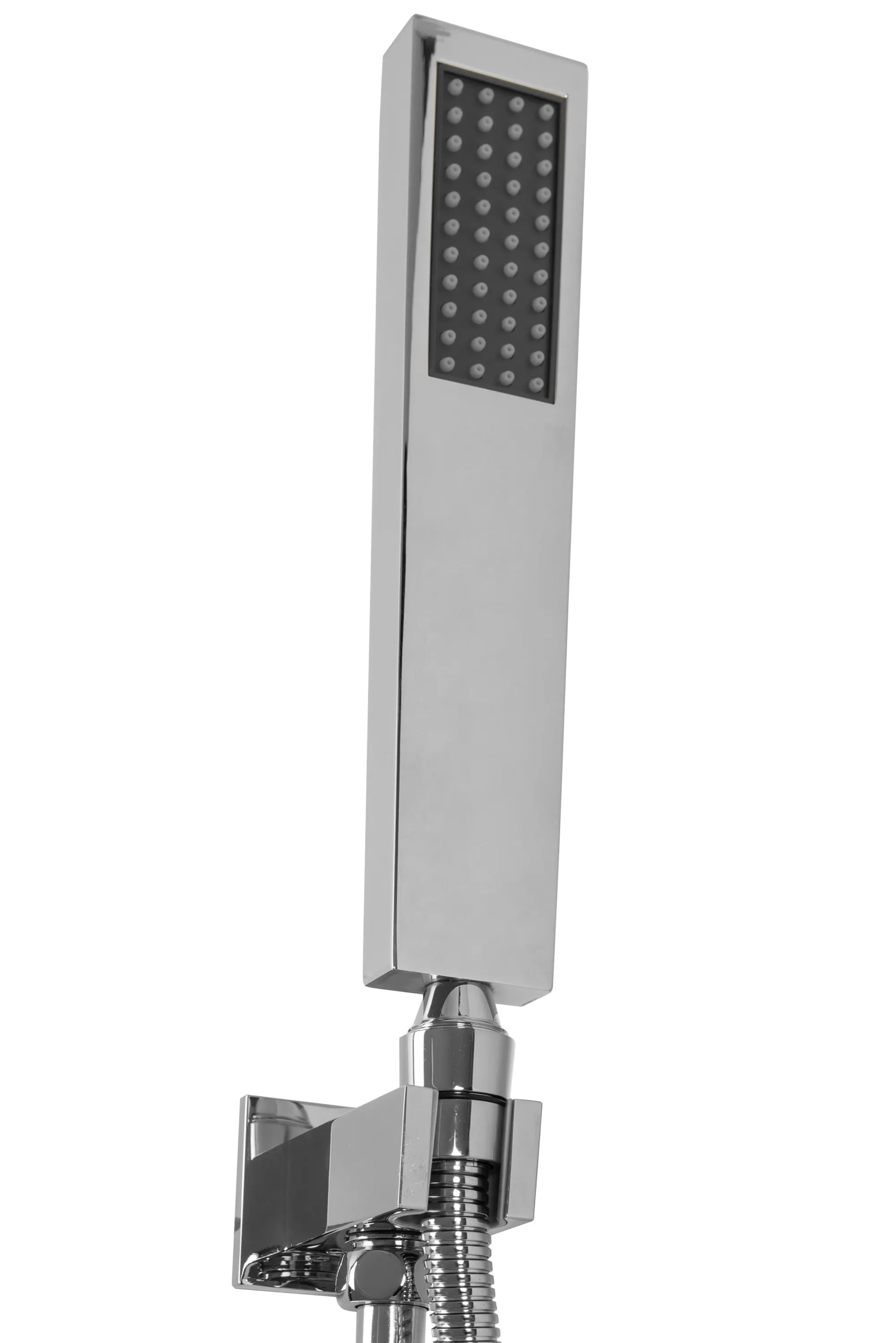 Ръчен душ от Комплект Fenix Chrome за онлайн магазин KERANOVA - хром, ултратънък правоъгълен дизайн