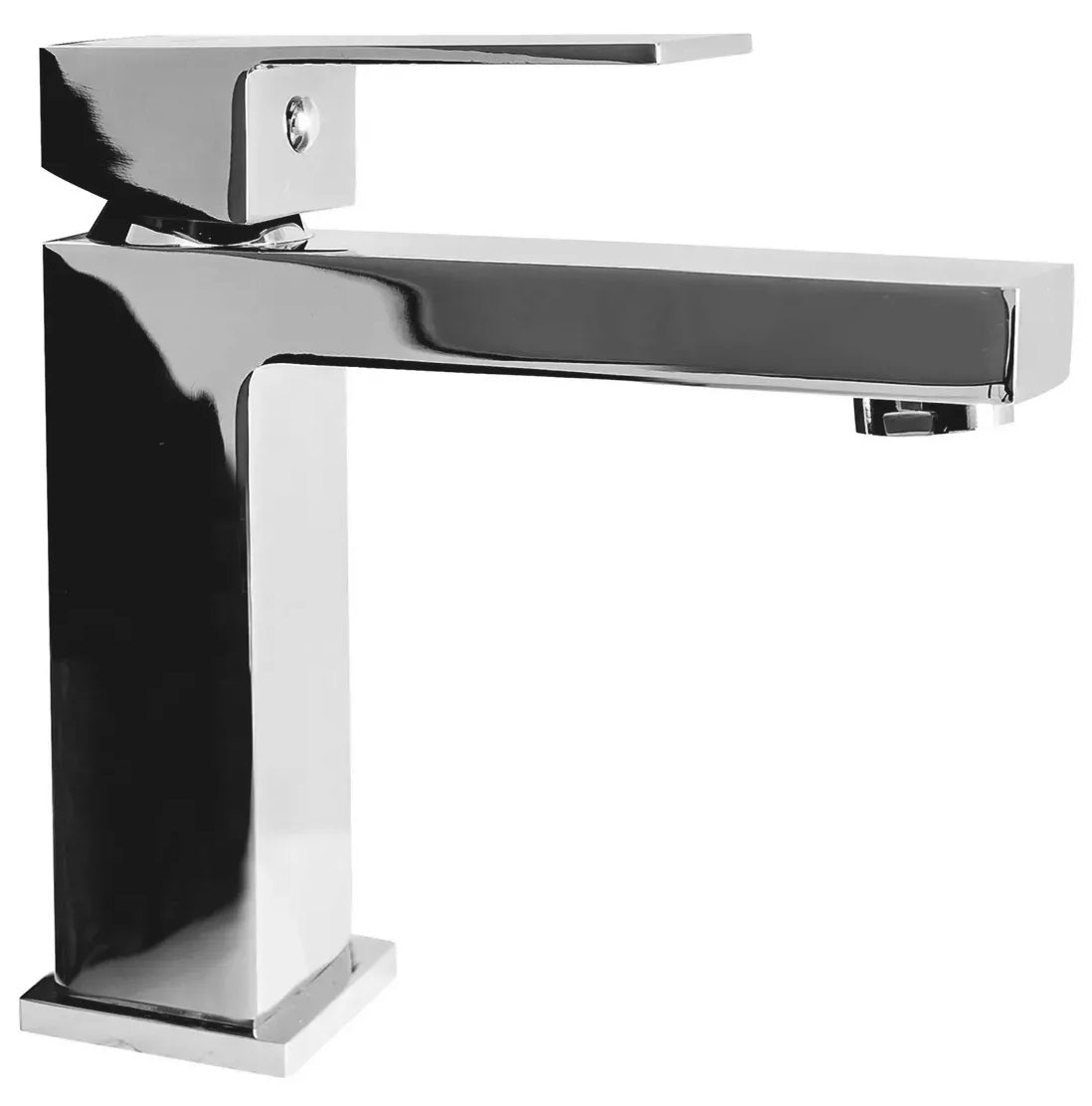 Комплект Fenix Chrome 2 хромиран смесител за мивка с квадратен модерен дизайн - онлайн магазин KERANOVA