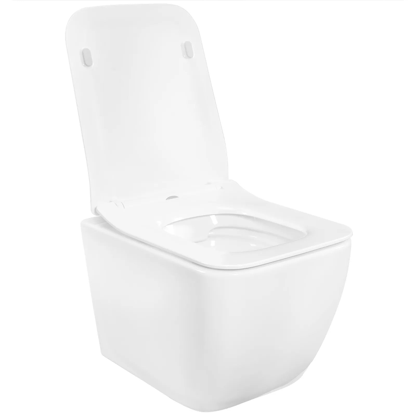 Kомплект Martin Rimless и GROHE Skate Cosmopolitan окачена тоалетна Martin Square Slim Rimless бял масивен порцелан KERANOVA