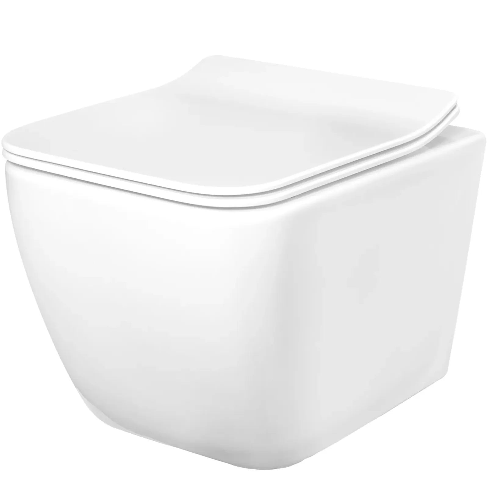 Kомплект Martin Rimless и GROHE Skate Cosmopolitan - окачена тоалетна Martin Square Slim Rimless, бял порцелан, KERANOVA онлайн магазин