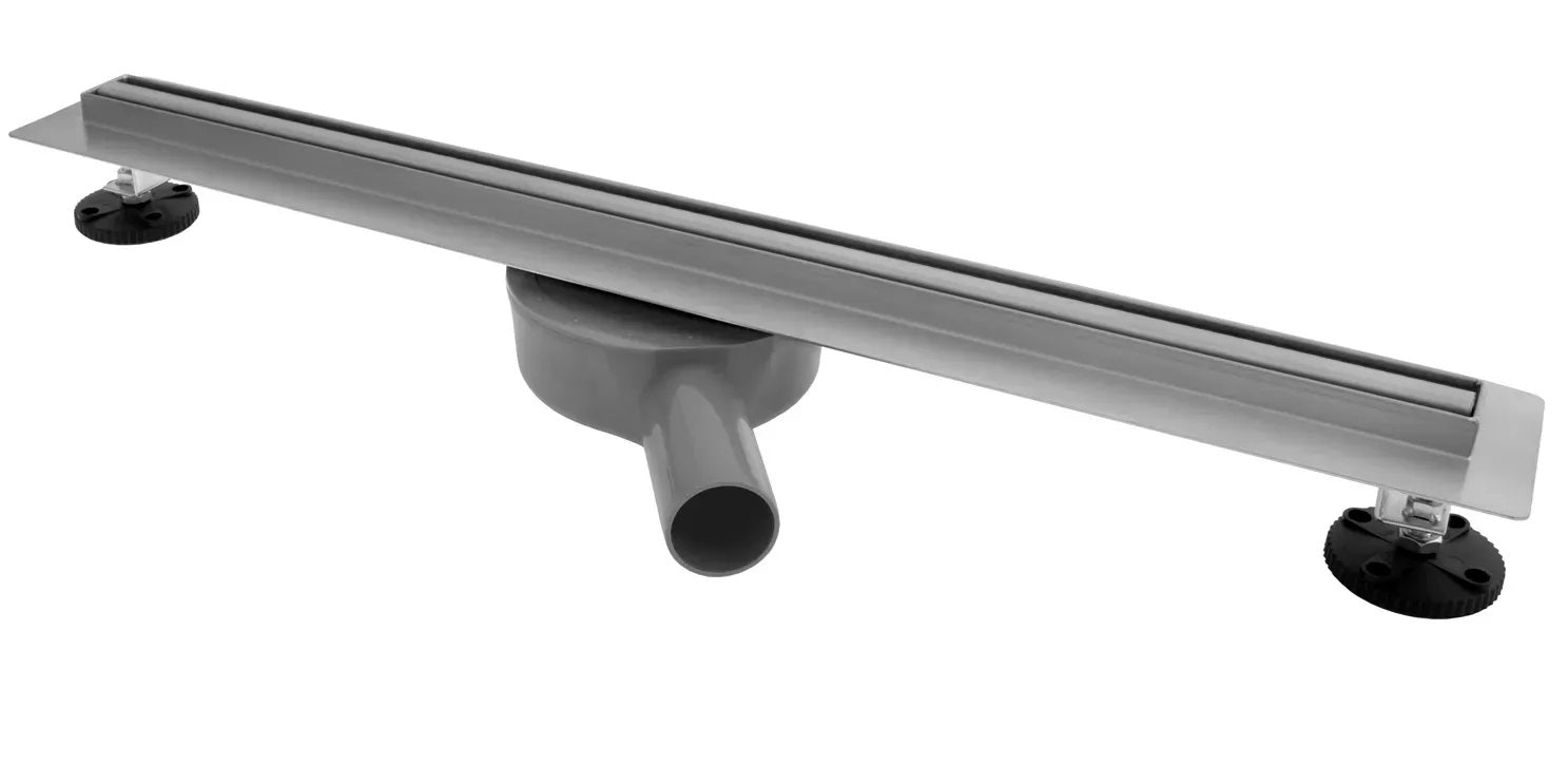 Линеен сифон Rea Neo Slim Pro Chrome 50, 60, 70, 80,  90 и 100 см. - тънка инокс решетка за баня - KERANOVA онлайн магазин