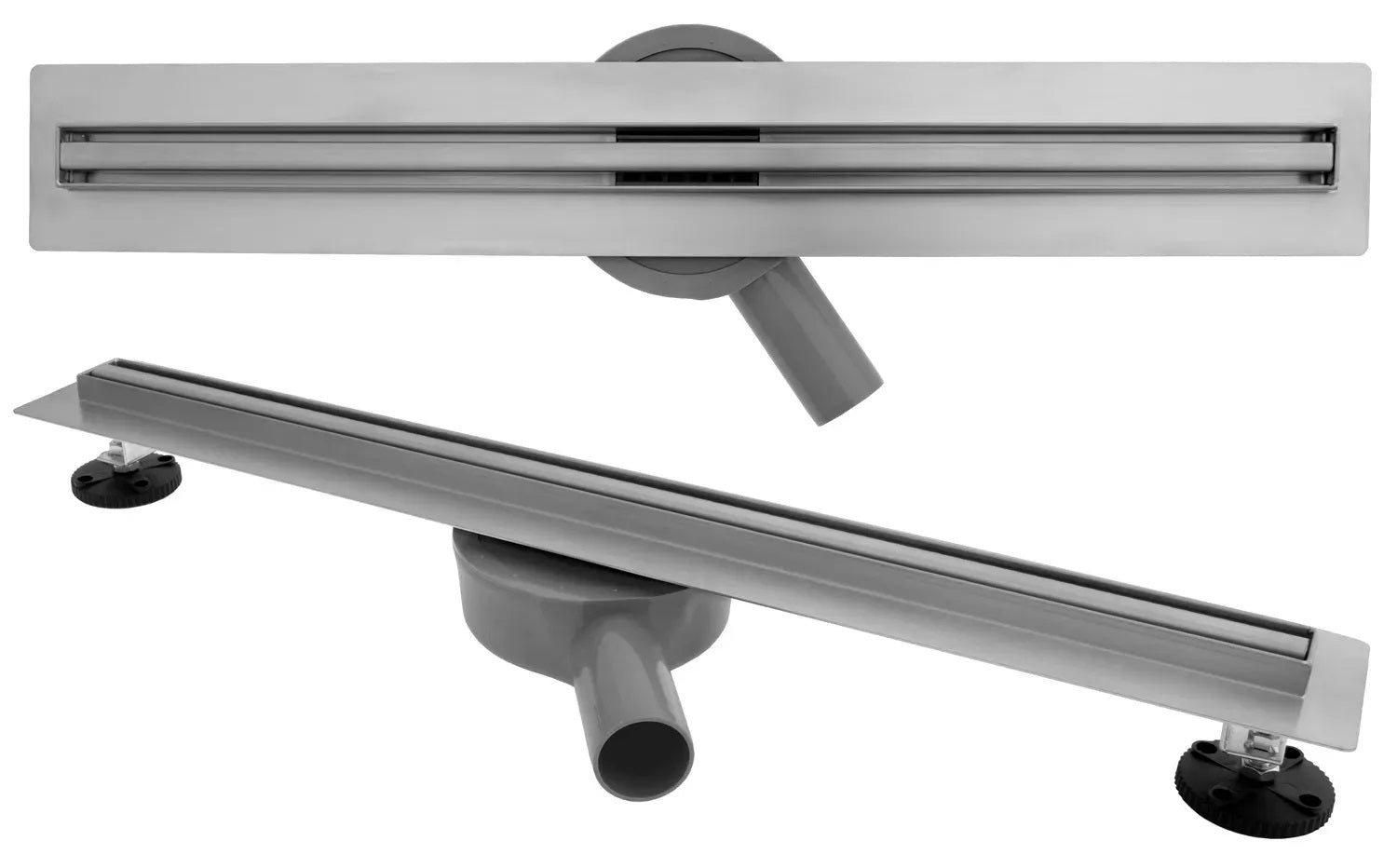 Neo Slim Pro Chrome 50, 60, 70, 80,  90 и 100 см. - линеен сифон за баня Rea Neo Slim Pro Chrome с тънка инокс решетка, KERANOVA онлайн магазин