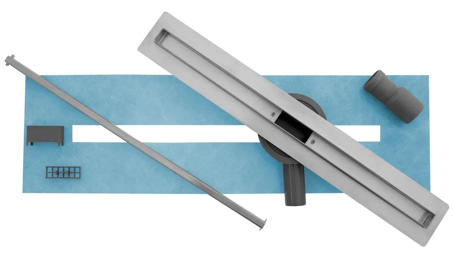 Neo Slim Pro Chrome 50, 60, 70, 80,  90 и 100 см. линейен сифон Rea Neo Slim Pro Chrome инокс декоративна решетка за баня KERANOVA