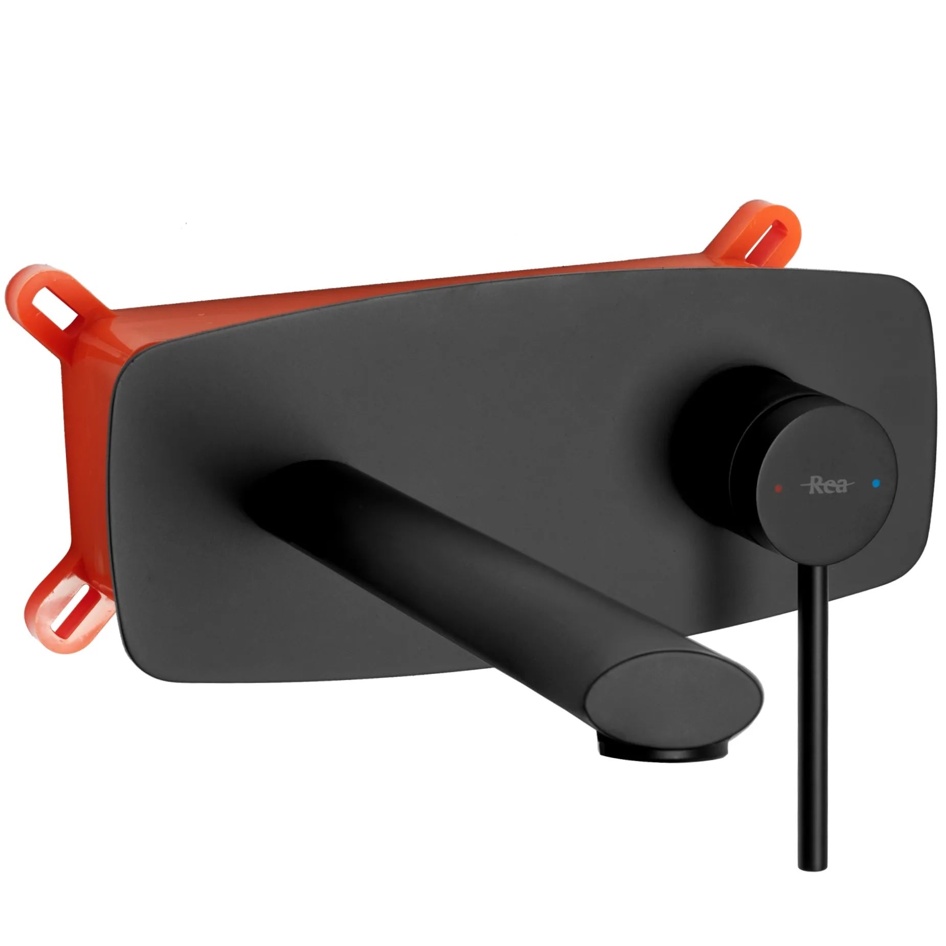 Комплект Oval Black черен мат вграден смесител за мивка Oval Black Low REA-B6516 - онлайн магазин за обзавеждане за бани KERANOVA