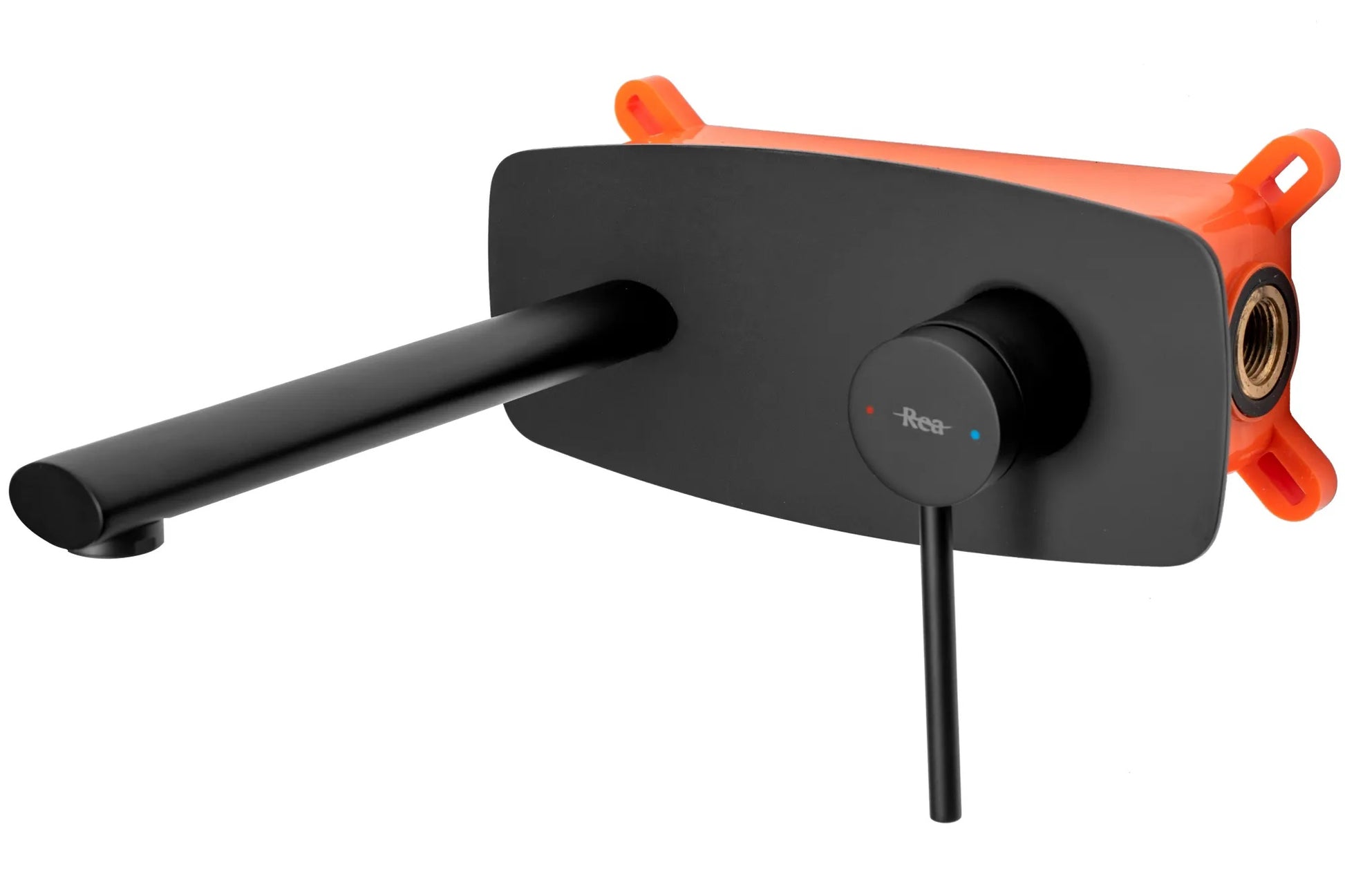 Комплект Oval Black черен мат смесител за мивка вграден корпус онлайн магазин за обзавеждане за бани KERANOVA