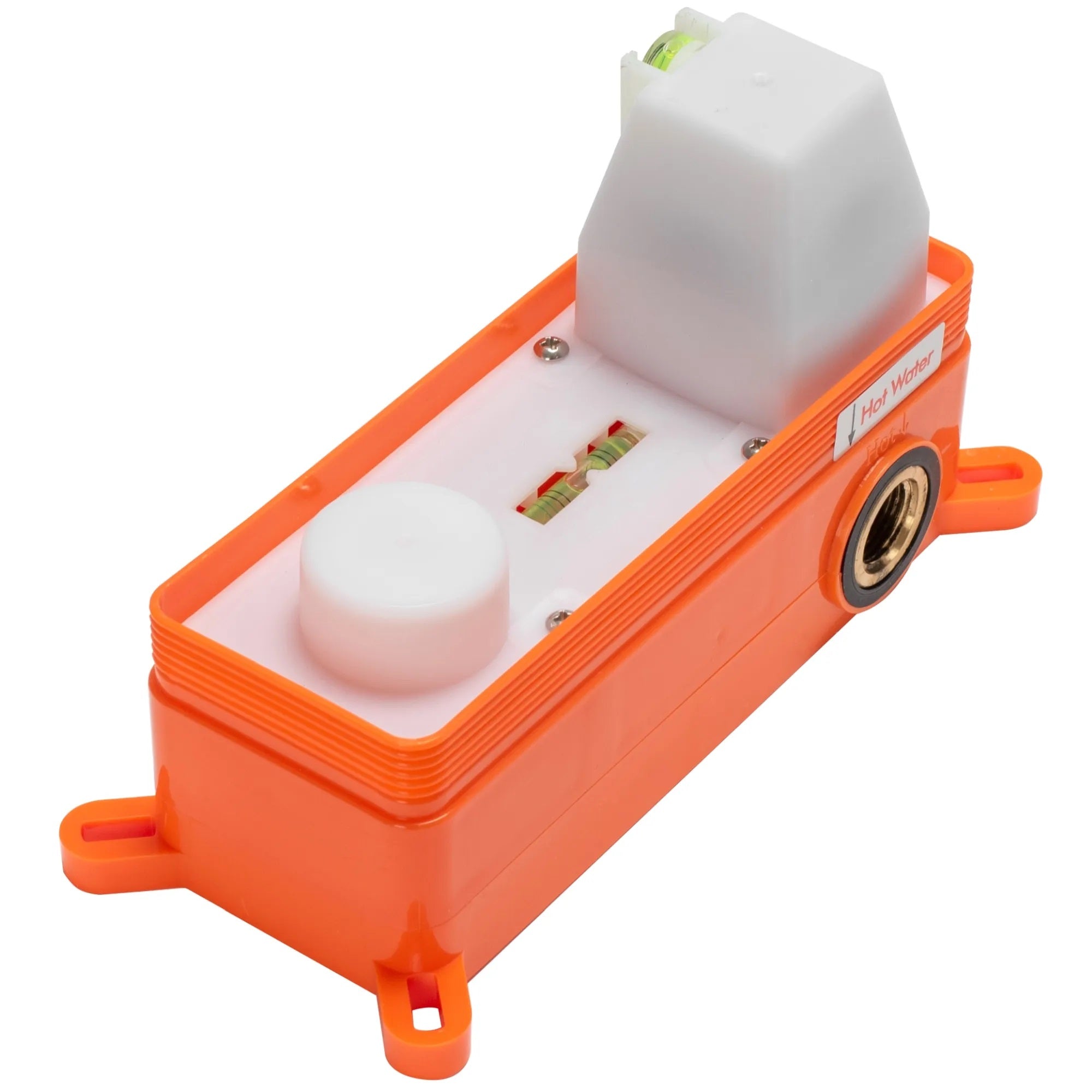 Комплект Oval Black - оранжев монтажен аксесоар за душ система, част от промо комплект за онлайн магазин KERANOVA