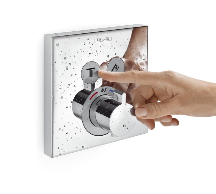 Hansgrohe Rainfinity Shower SET chrome вграден термостат SHOWERSELECT хромен панел KERANOVA онлайн магазин за бани
