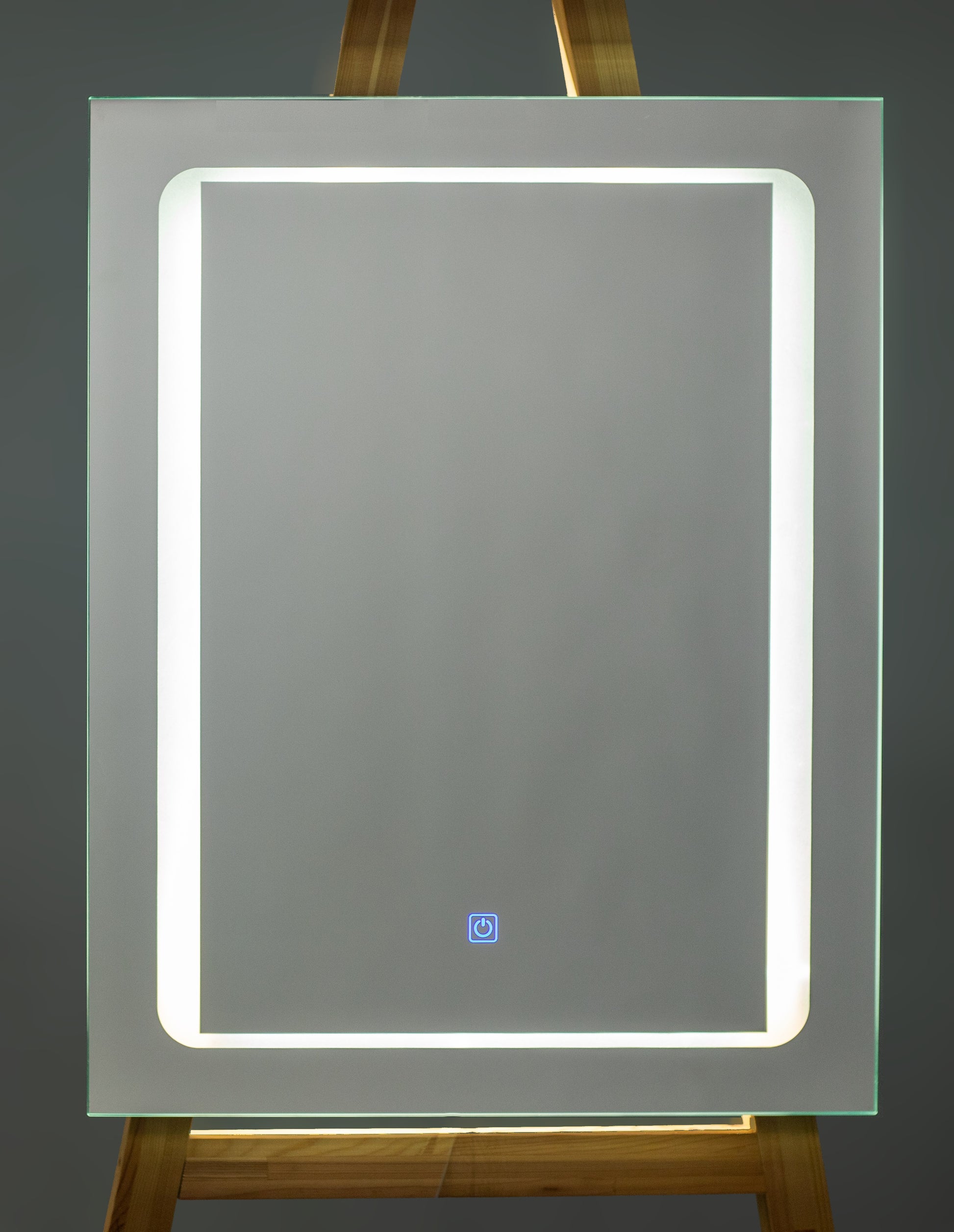 Огледало с осветление 57х73 см. - баня с LED рамка, Touch управление и антифог нагревател, онлайн магазин KERANOVA