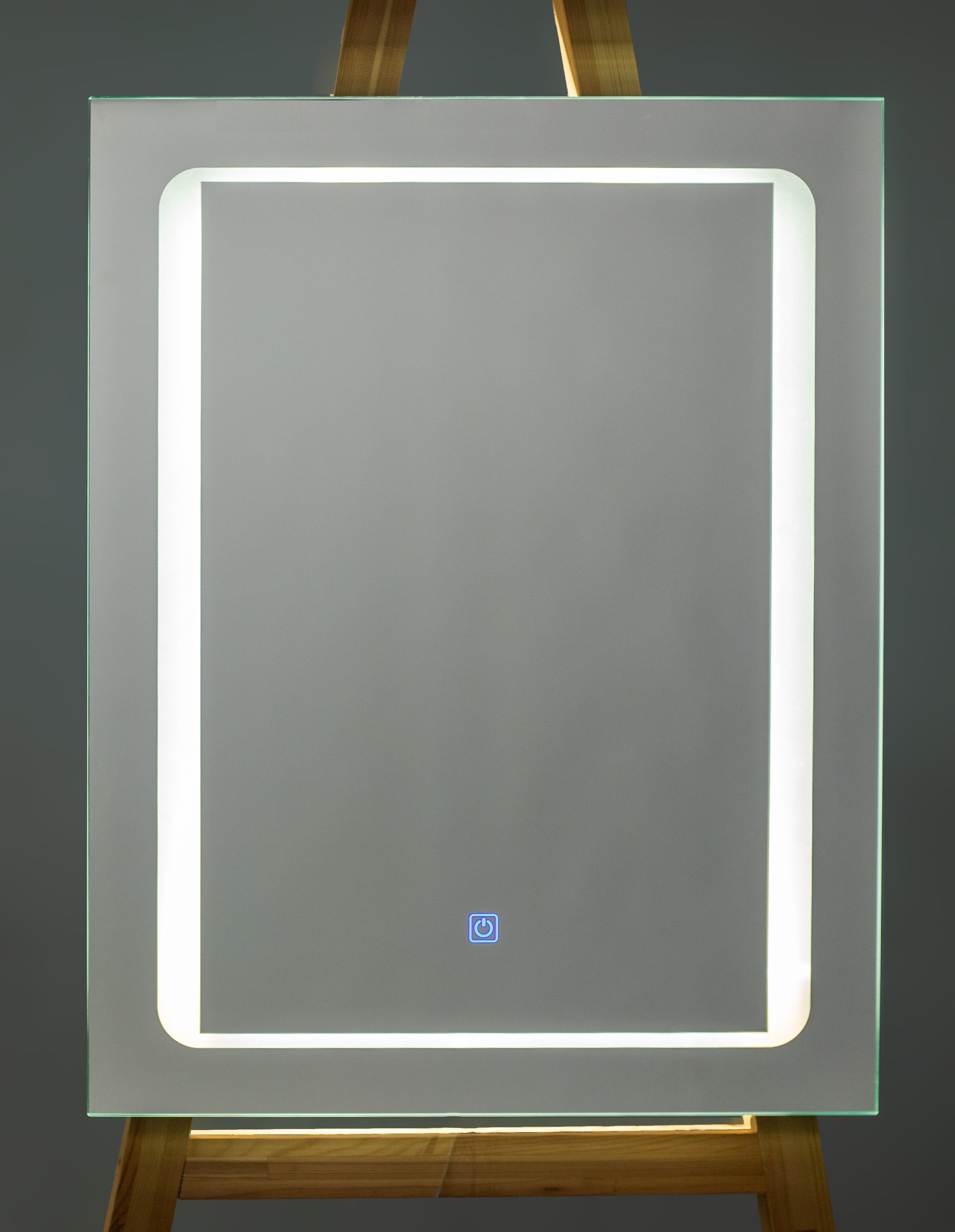 Огледало с осветление 57х73 см. - баня с LED рамка, Touch управление и антифог нагревател, онлайн магазин KERANOVA