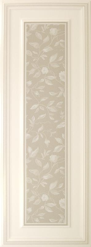 Selecta Boiserie Vison 25.3x70.6 – декоративна бежова панел врата с флорален релеф, онлайн магазин за обзавеждане за бани KERANOVA