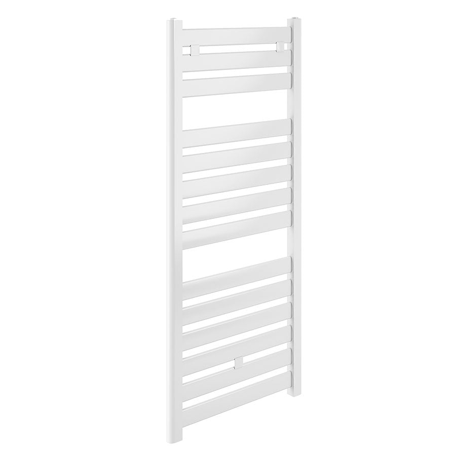 Лира Crystal Sodalite Straight White 50x115 см. бяла стоманена лира за баня, 14 ребра, 488W, комплект крепежи, KERANOVA онлайн магазин