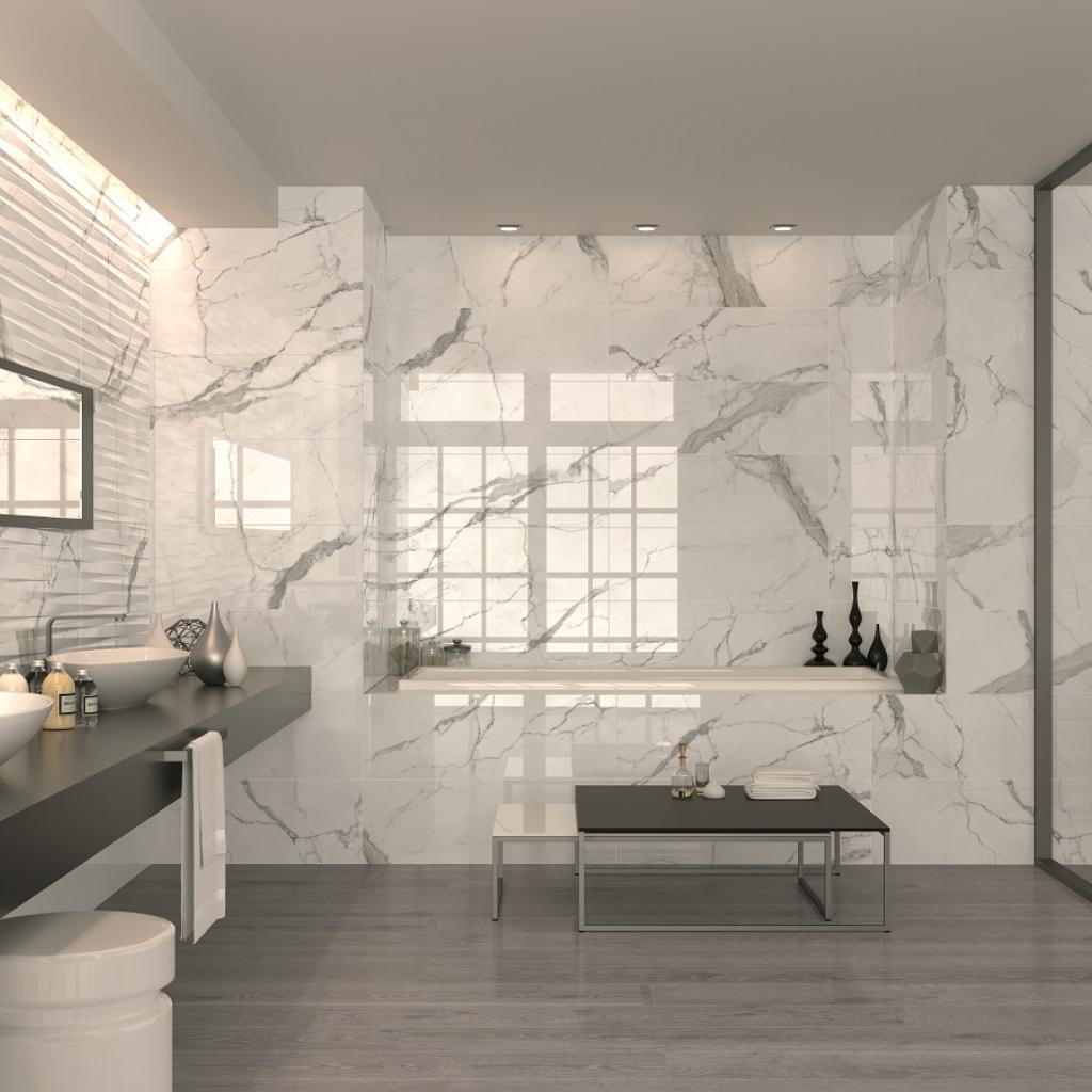 White Soul Pul 60x60 - Biba Ceramica полиран гранитогрес в баня, онлайн магазин за обзавеждане KERANOVA