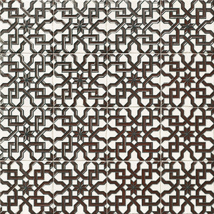 Stampa Metal 15x15 декоративна метална плочка с геометричен арабесков мотив за онлайн магазин за обзавеждане за бани KERANOVA