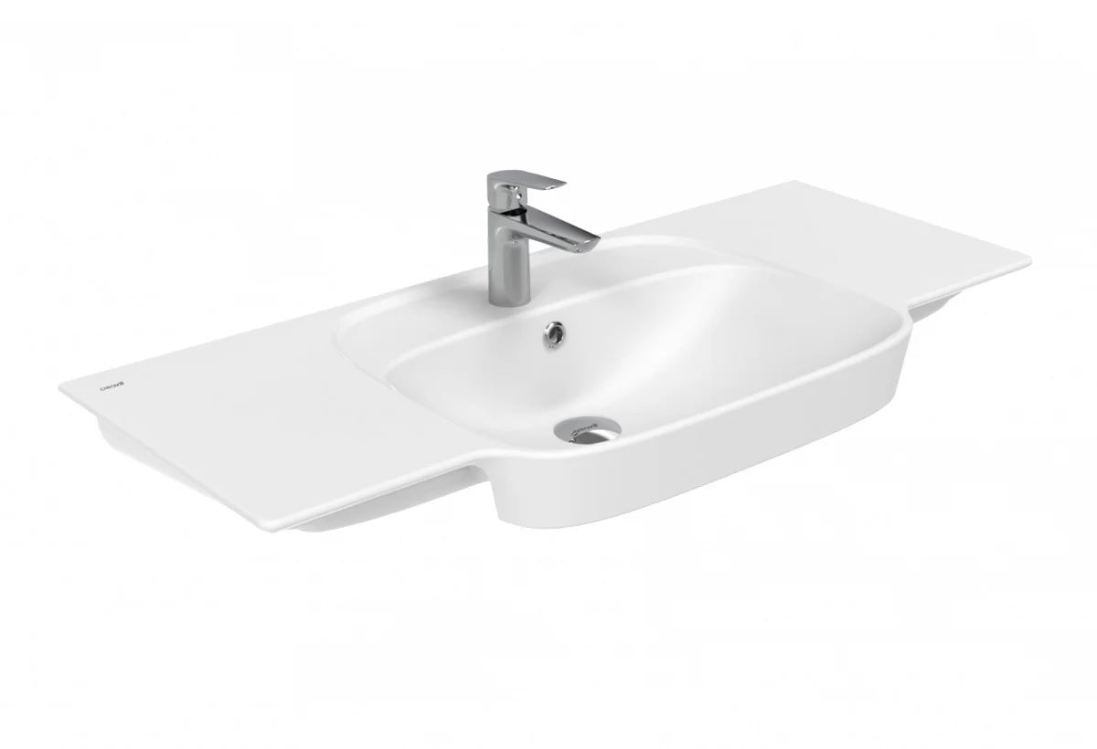 Мебелна мивка Saily 100х45 см. бяла с отвор за смесител, онлайн магазин за обзавеждане KERANOVA, произход Турция