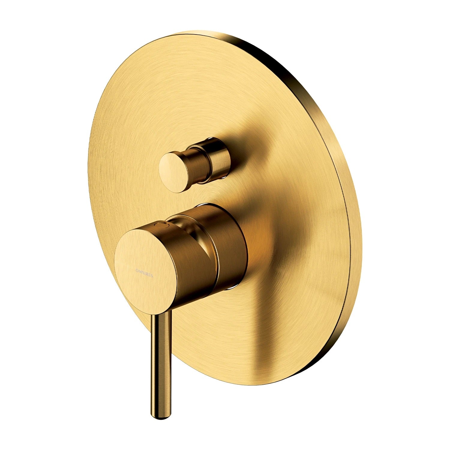 Душ система за вграждане Omnires Y Brushed Gold - вграден месингов смесител в драскано злато, онлайн магазин за обзавеждане за бани KERANOVA